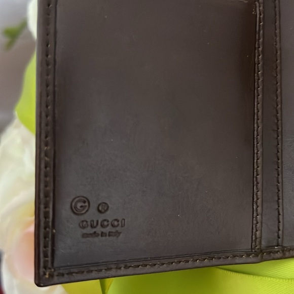 New Gucci green long leather wallet 17 x 9.5 cm - Picture 4 of 6